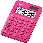 Compact desk calculators in trendy colours | MS-7UC-RD