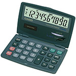 Clearly-laid out pocket calculators with dual leaf and large display | SL-210TE