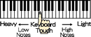 Naturally Scaled Hammer Action Keyboard