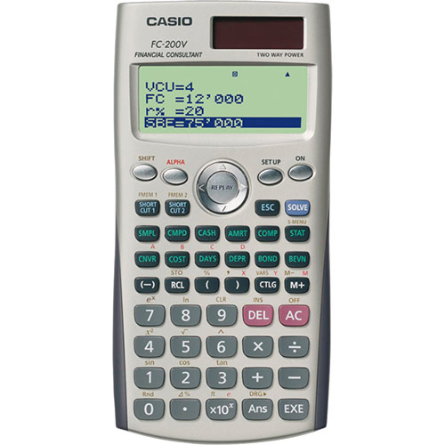 espejo No quiero Elaborar FC-200V | Calculadora financiera | Calculadora escolar y gráfica |  Productos | CASIO